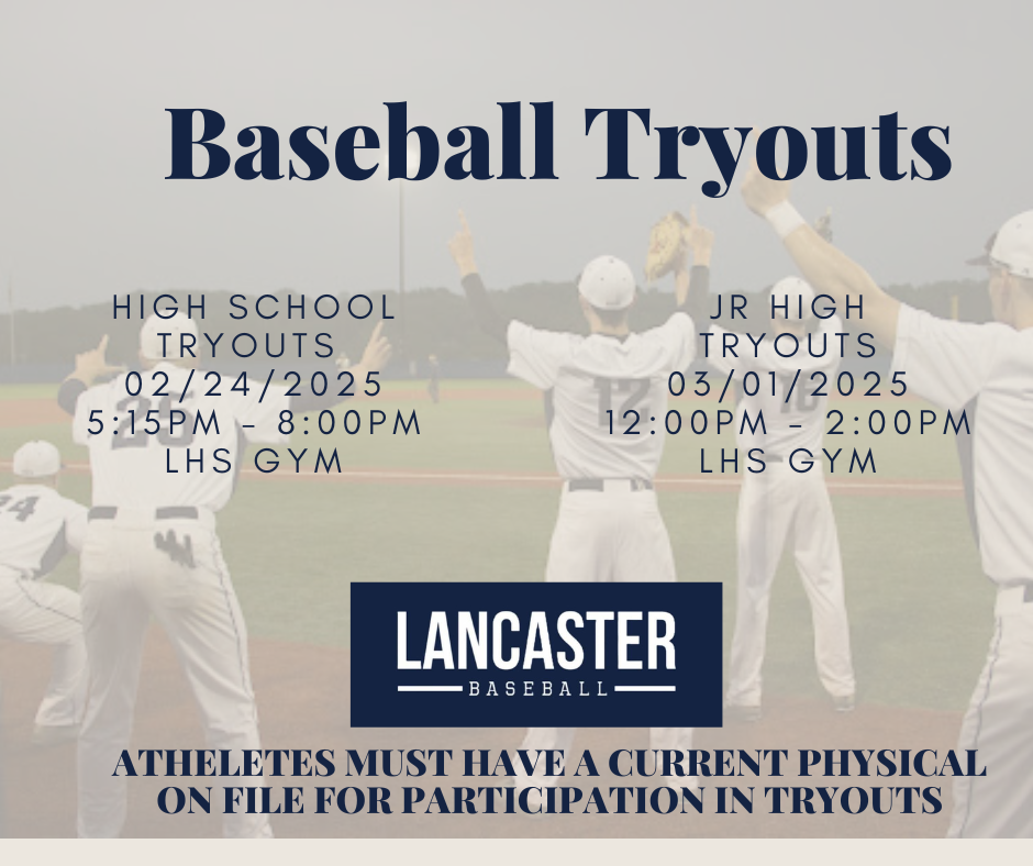 Baseball Tryouts jr ad